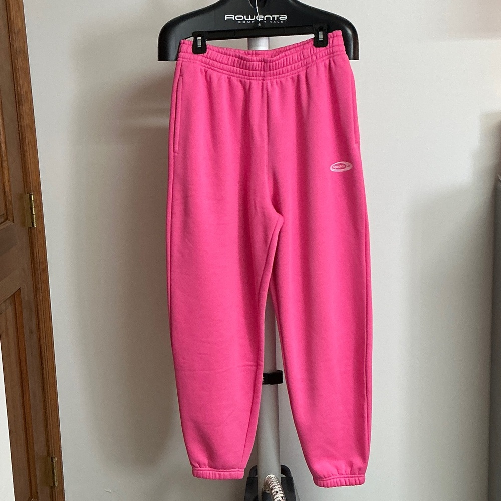 Reebok Vibrant Pink Sweatpants, Sz M EUC